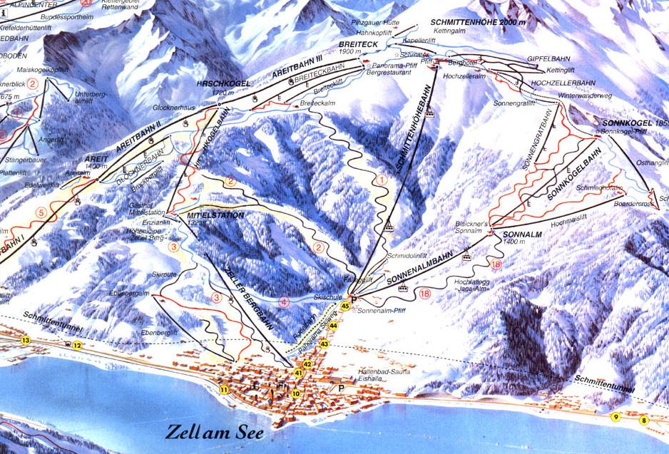 Piste Map Kaprun