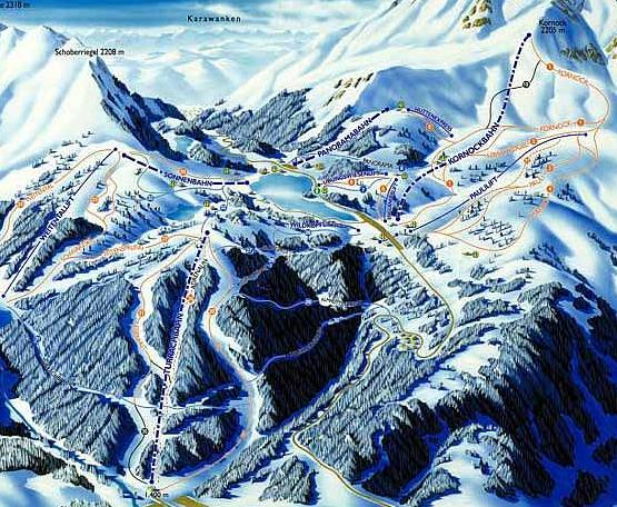 Lermoos Piste Map