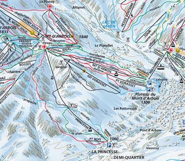 Megeve Ski Map