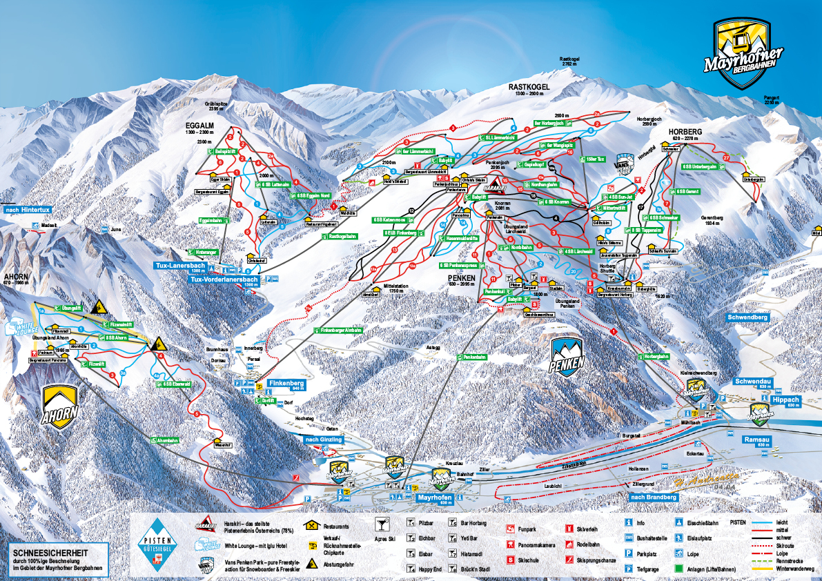 Lermoos Piste Map