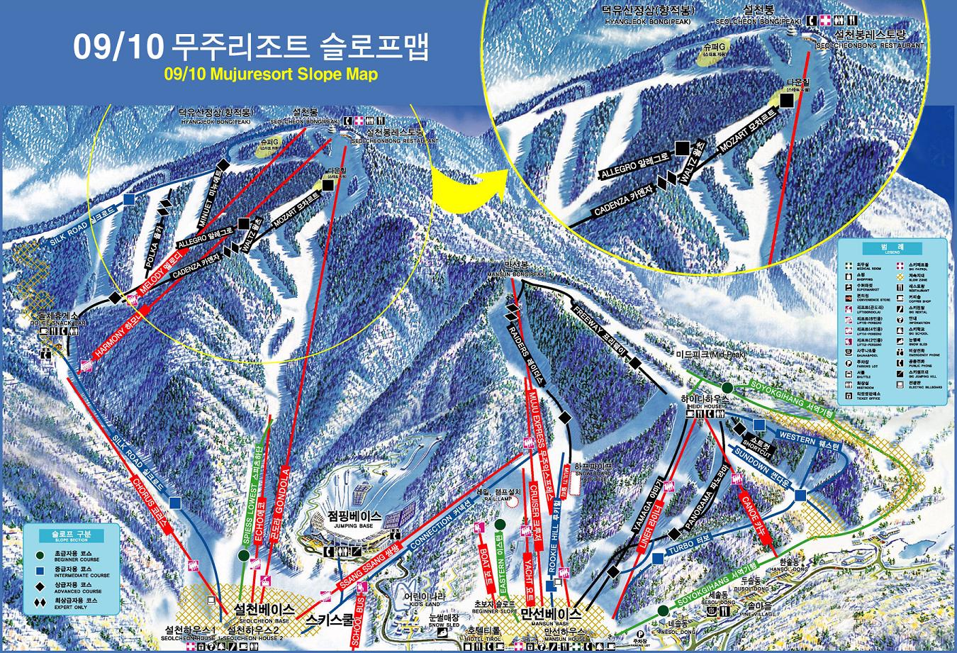 Muju piste map