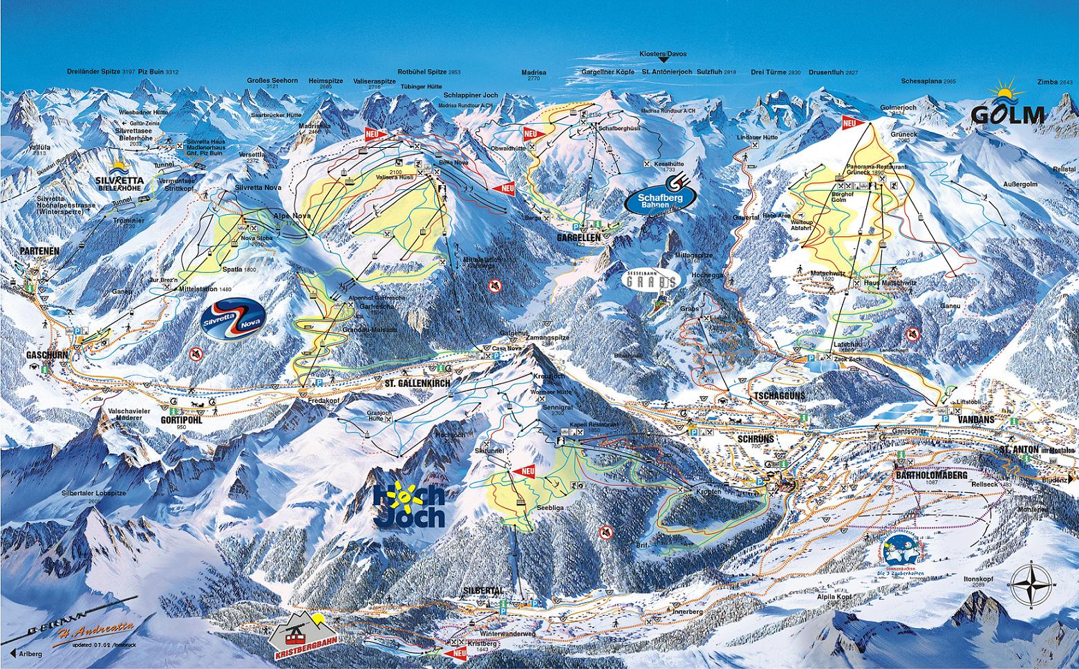 Flaine Ski Map