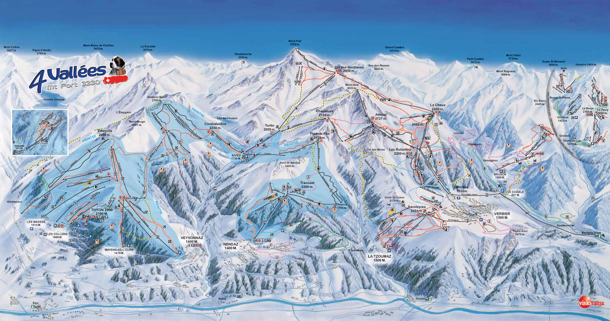 Nendaz piste map
