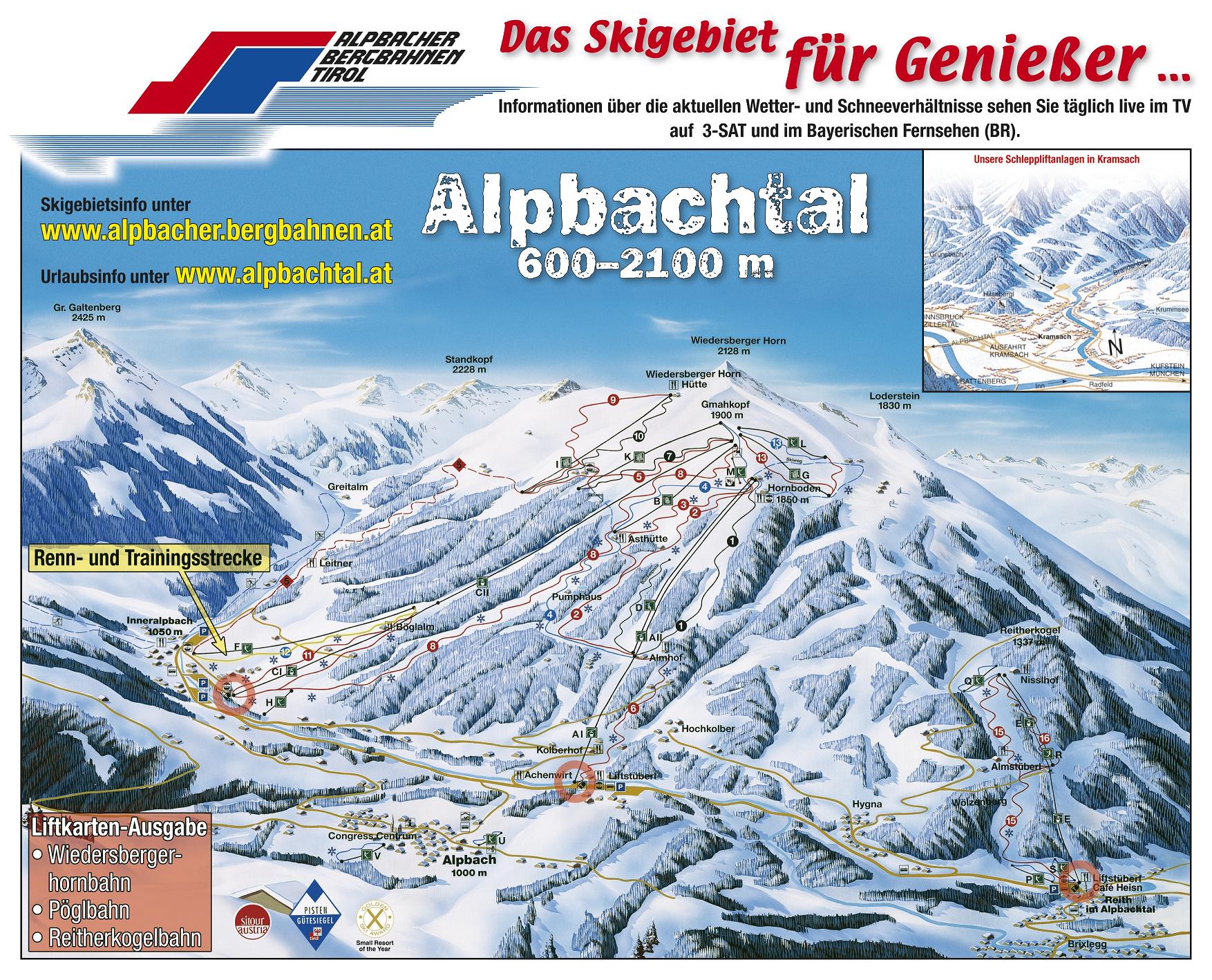 Alpbach piste map