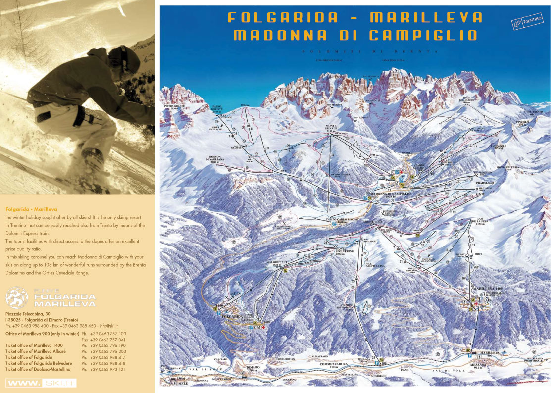 Folgarida piste map