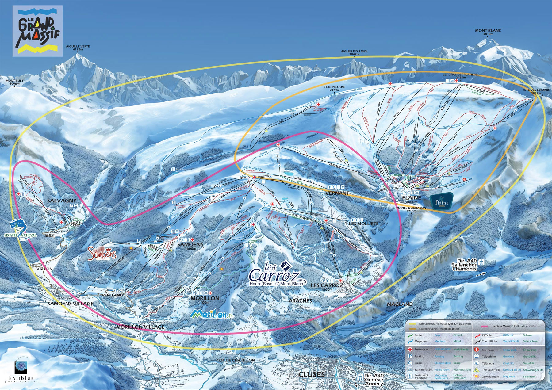 Samoens piste map