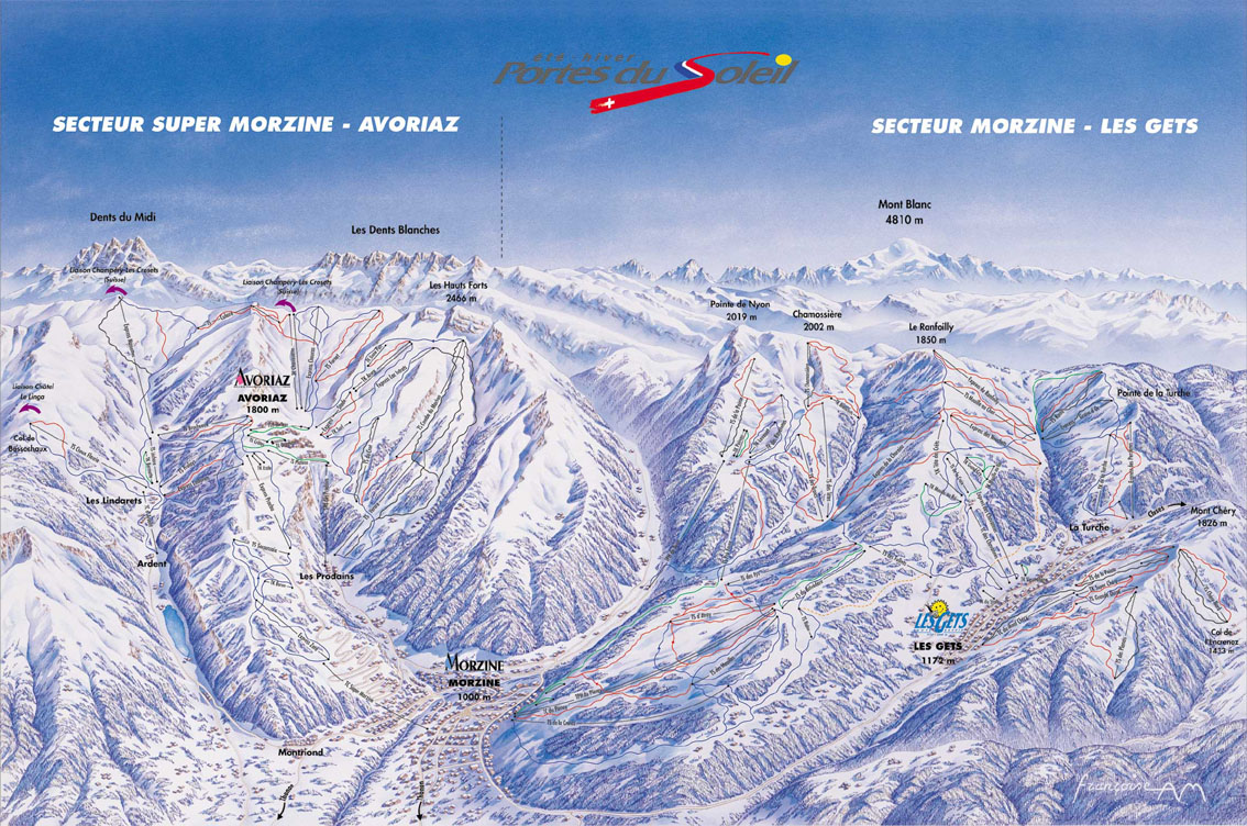 Morzine piste map