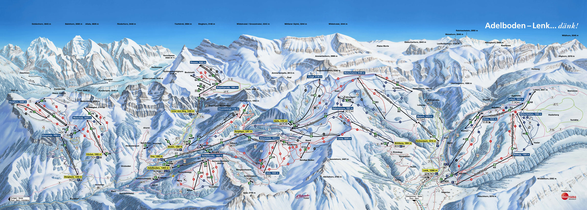 Adelboden piste map
