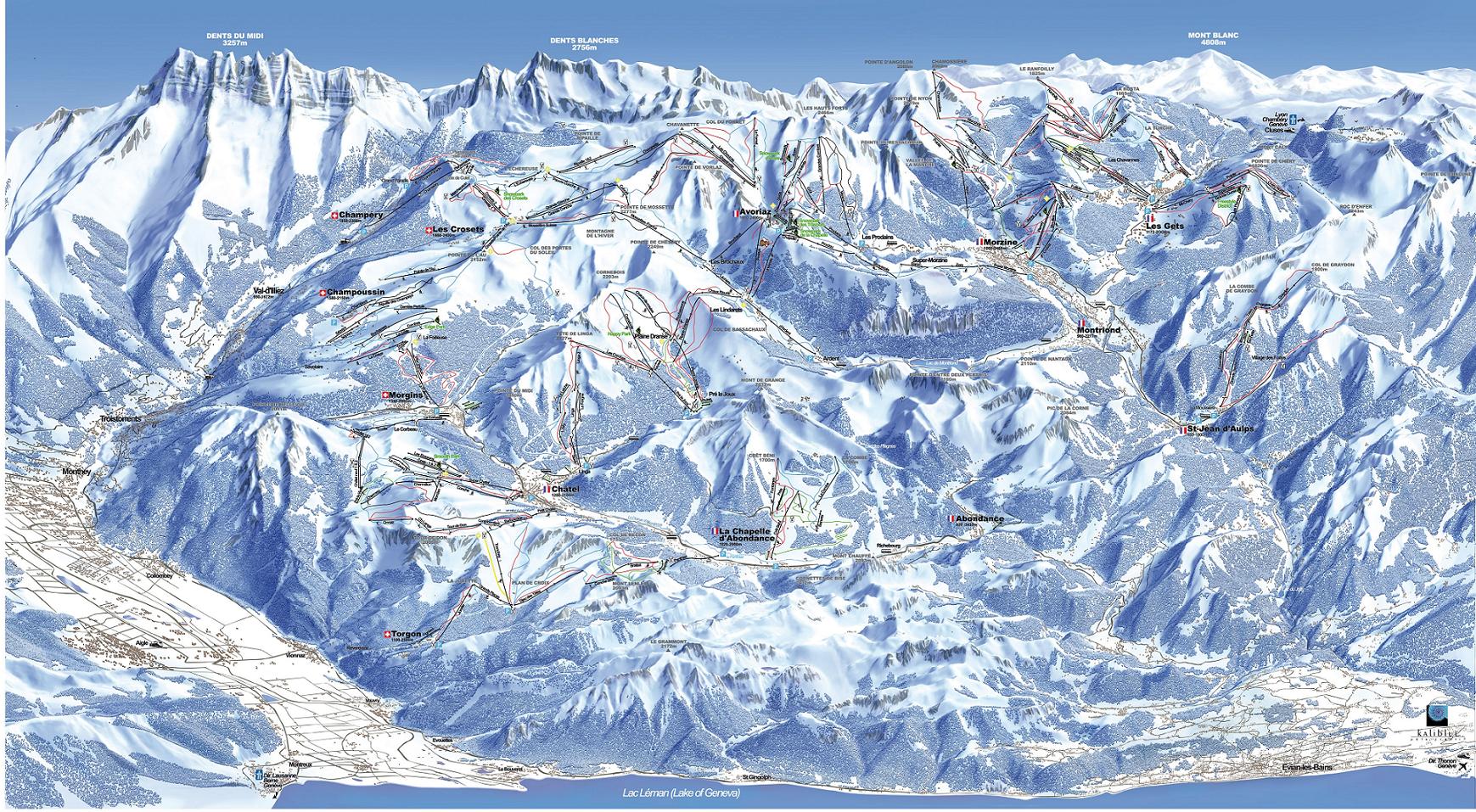 Champery piste map