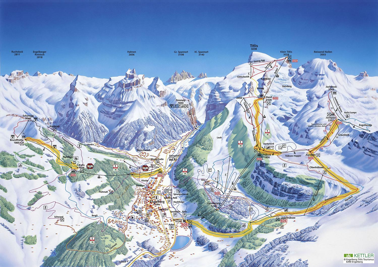 Engelberg piste map