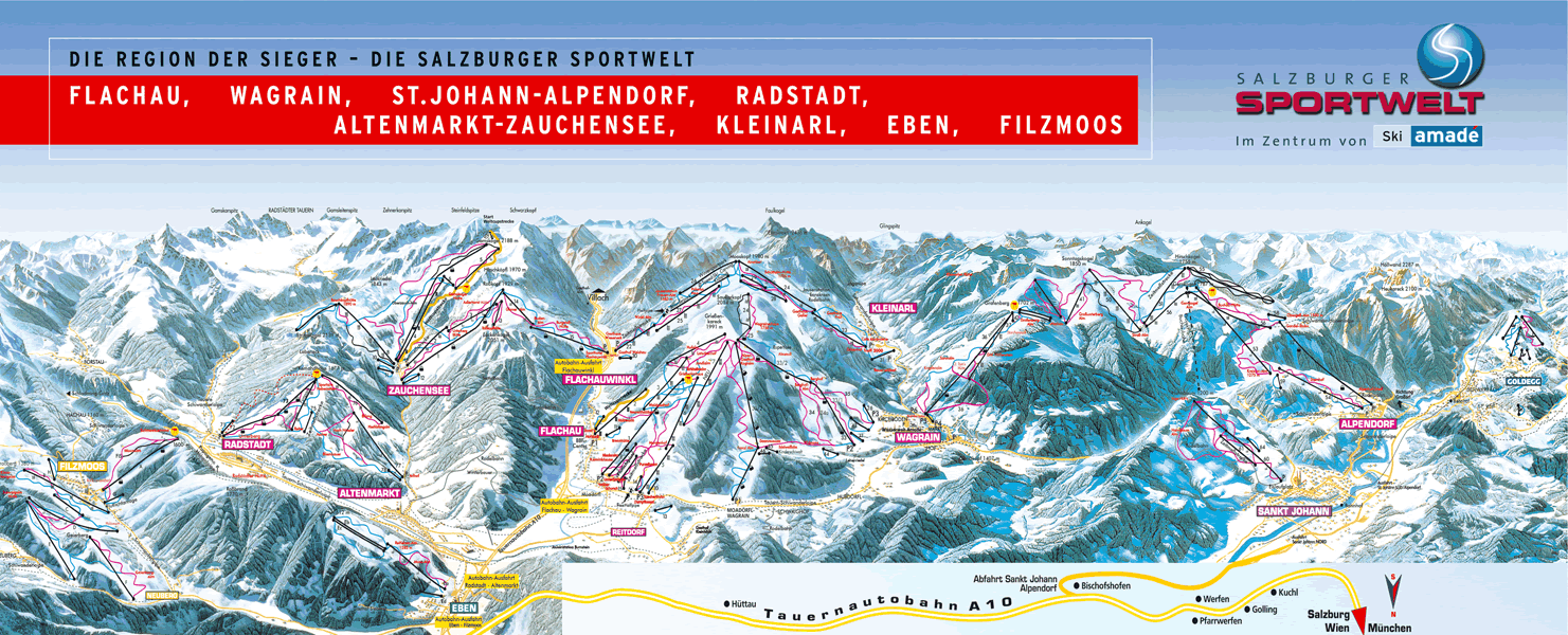 Filzmoos piste map