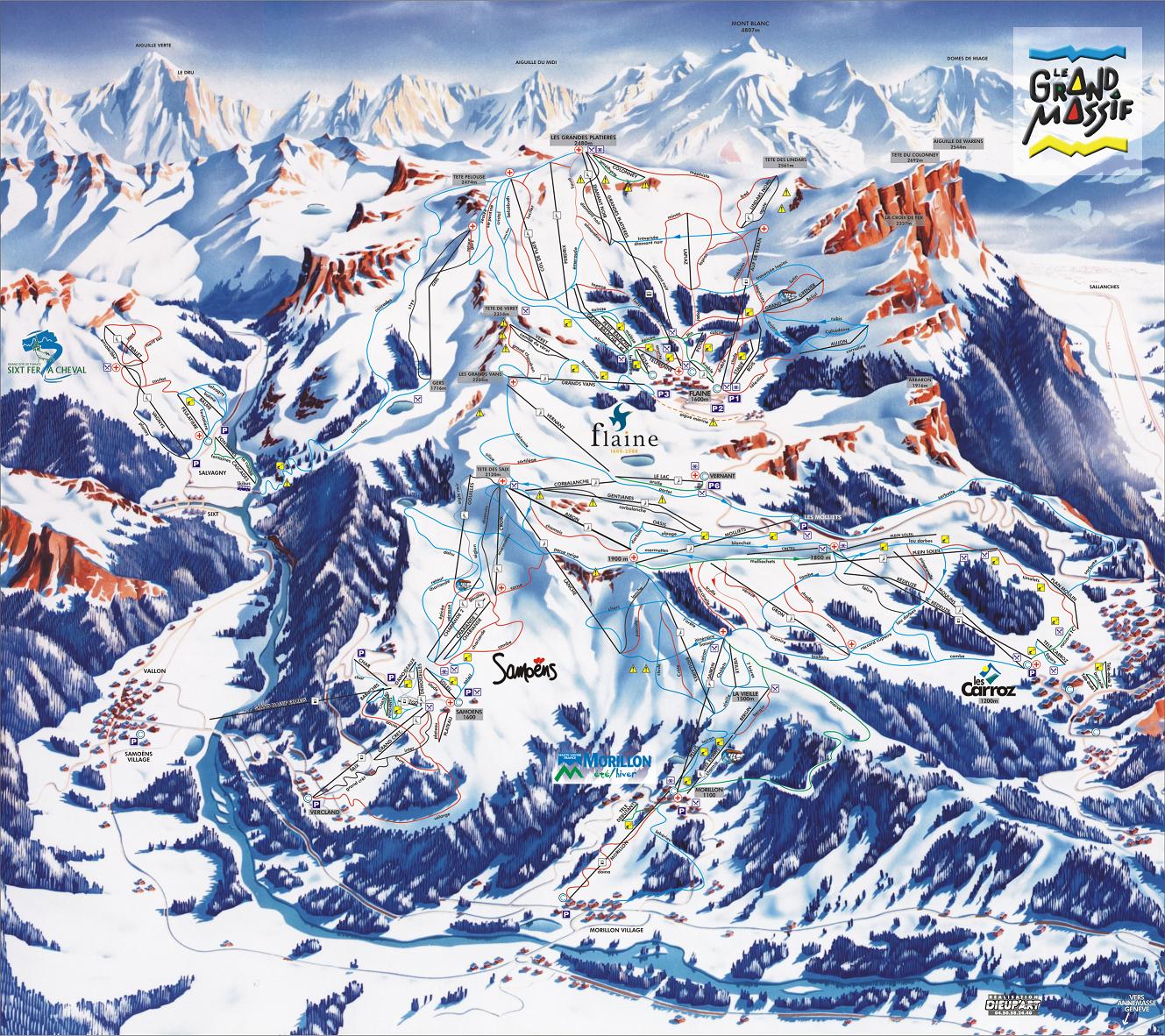 Flaine piste map