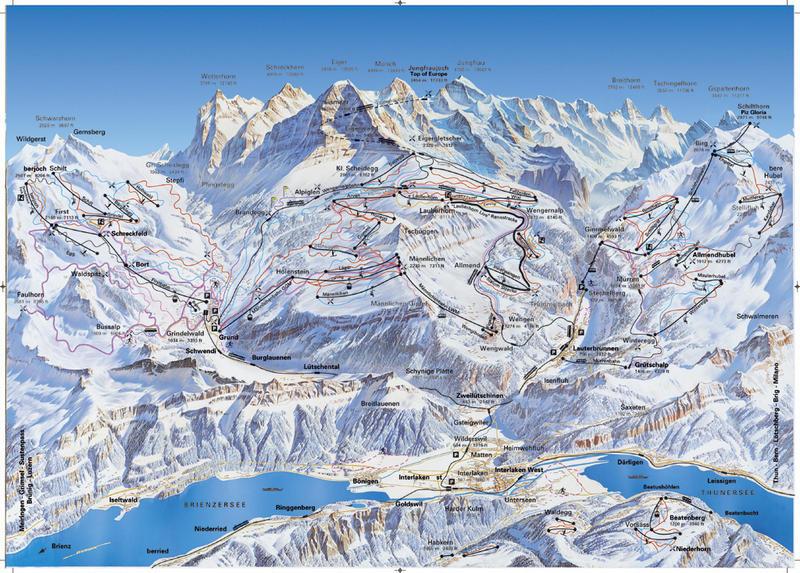 Interlaken piste map