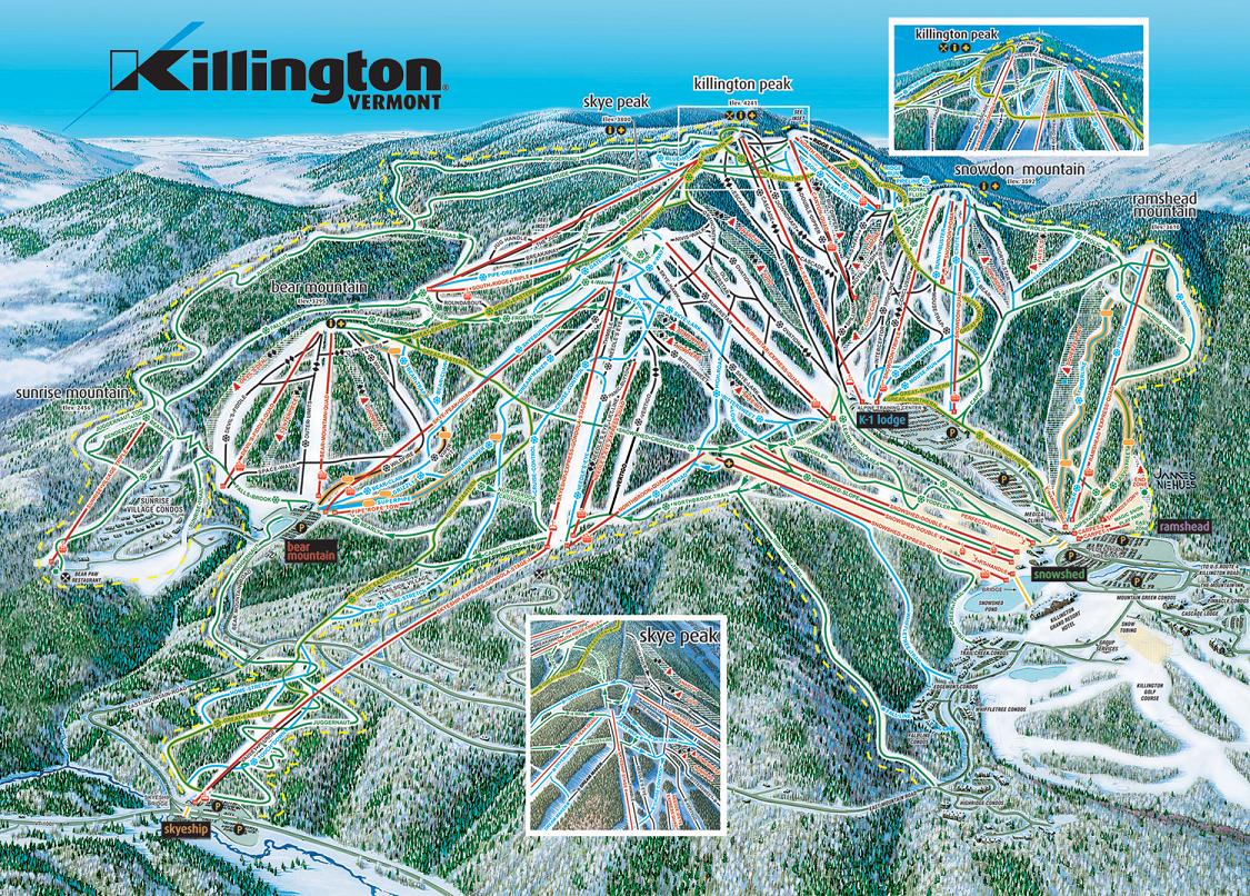 Killington piste map