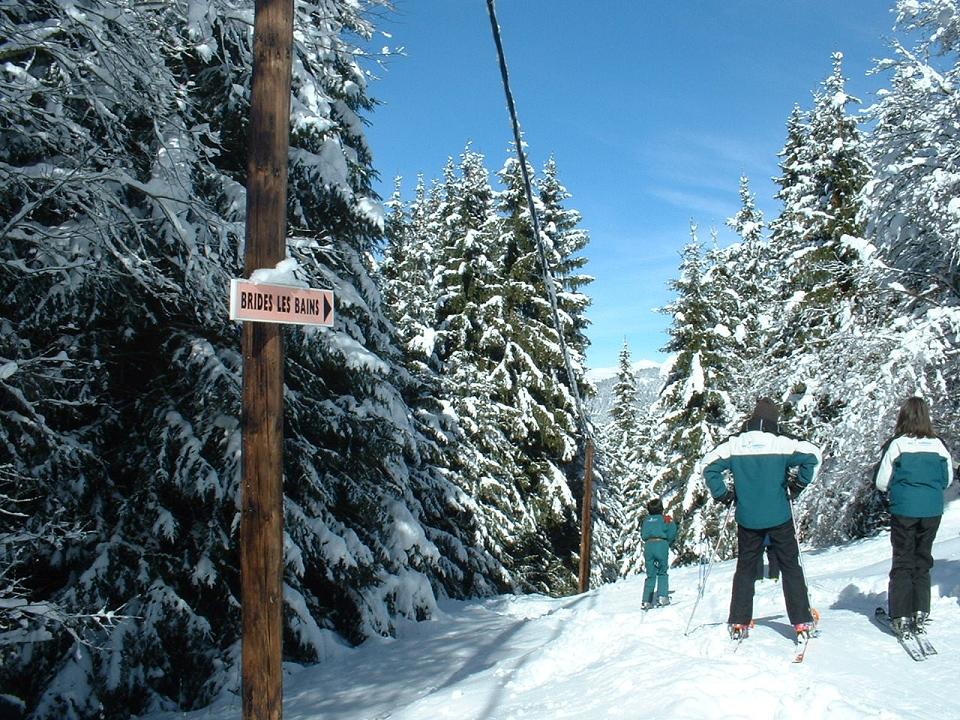 Brides Les Bains piste map