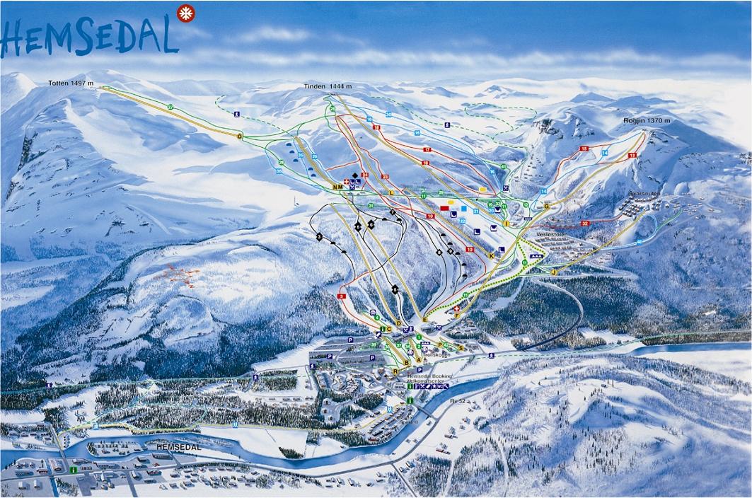 Hemsedal piste map