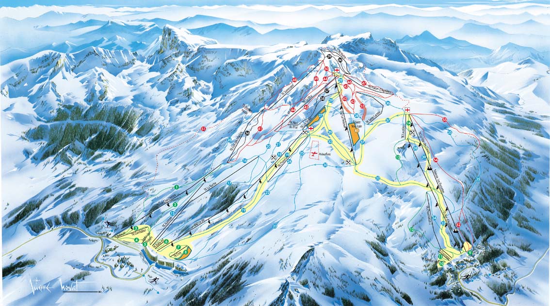 La Joue du Loup piste map