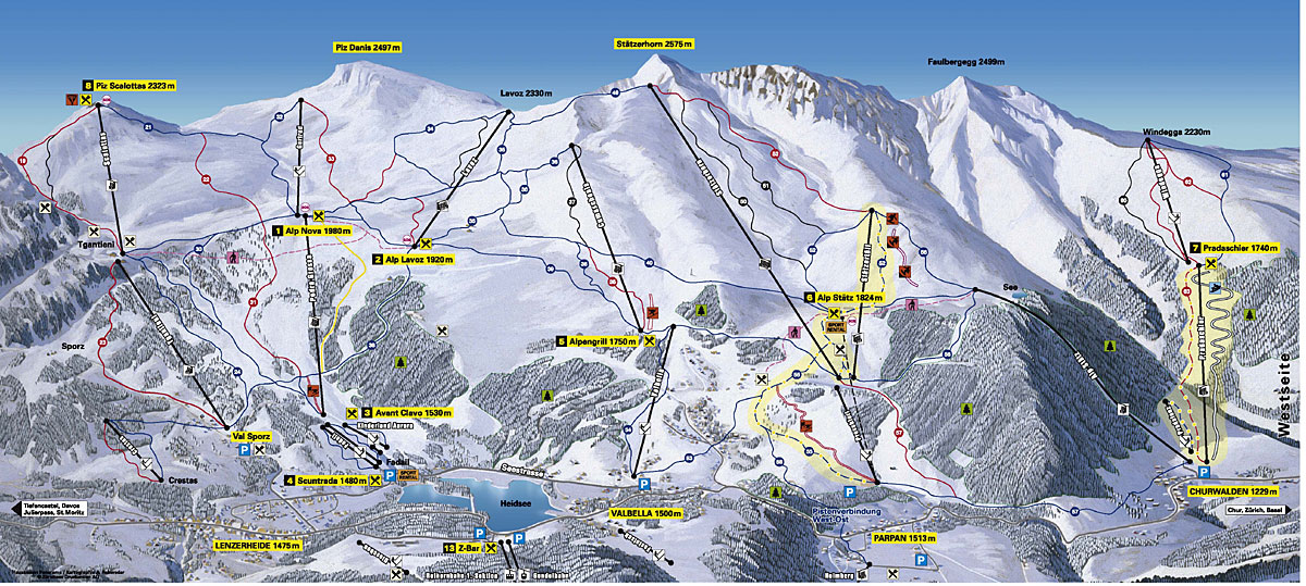 Lenzerheide piste map