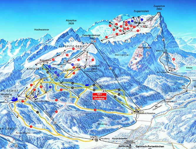 Garmisch Partenkirchen piste map