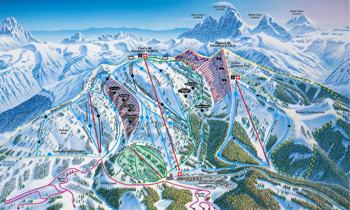 Grand Targhee piste map
