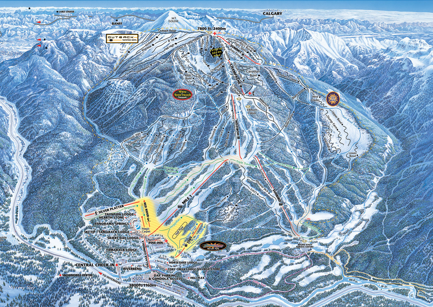 Panorama piste map