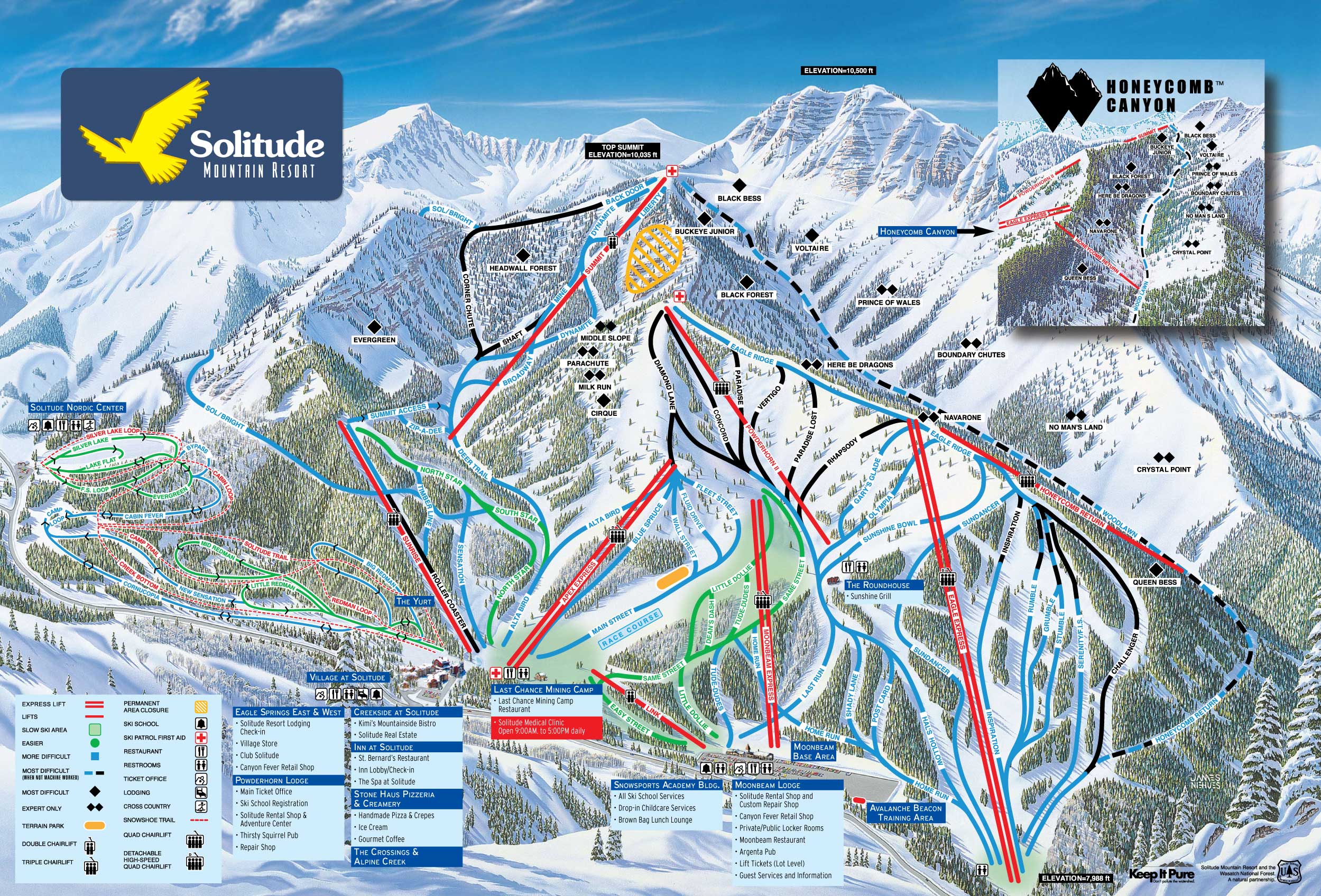 Solitude piste map