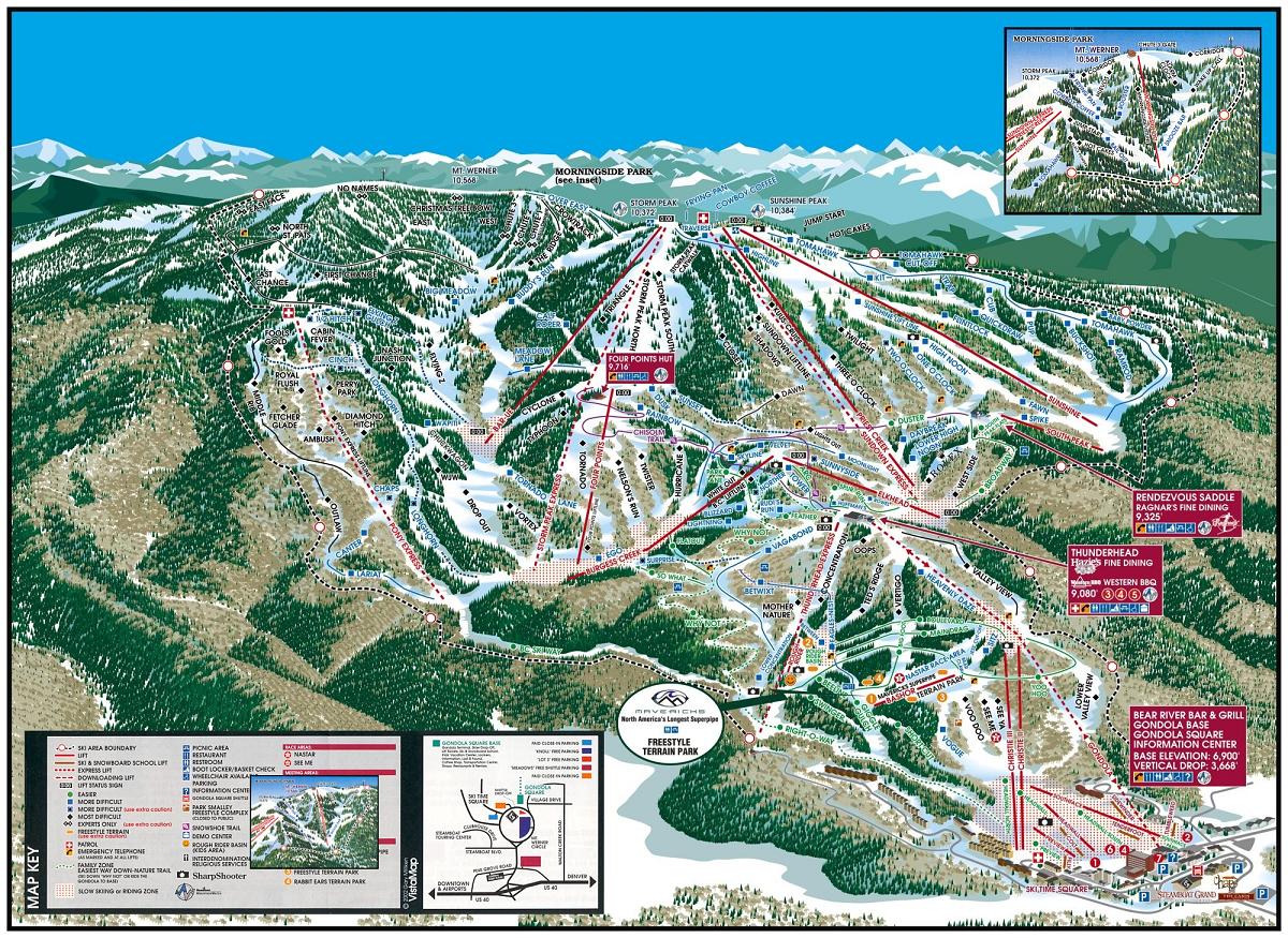 Steamboat piste map