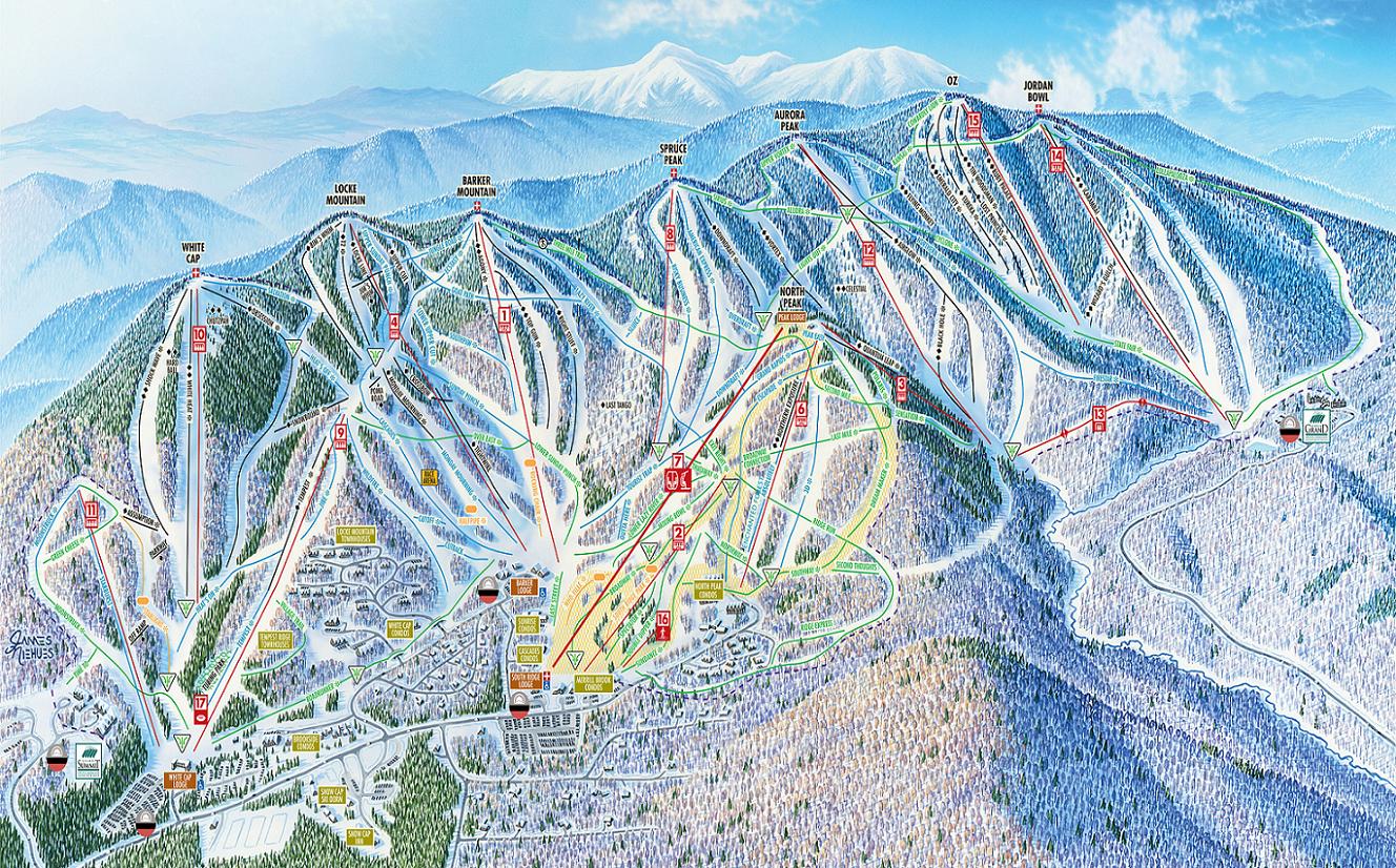 Sunday River piste map