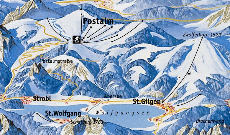 St Wolfgang piste map