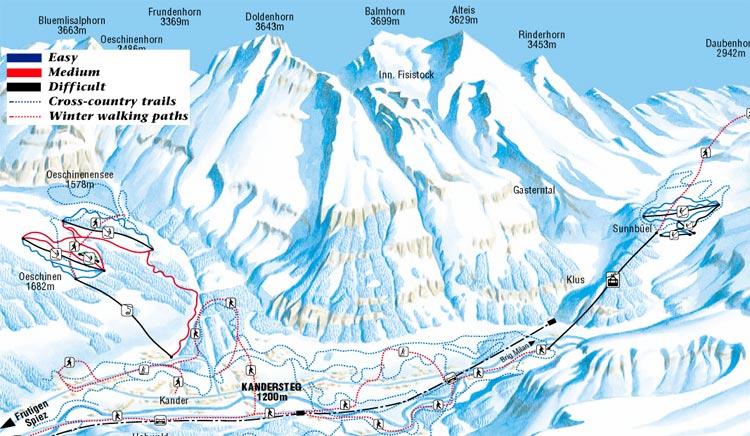 Kandersteg piste map