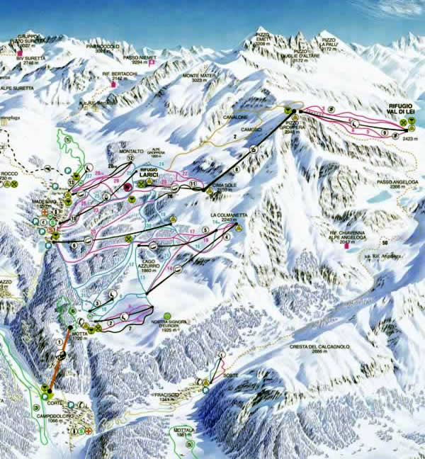 Madesimo piste map