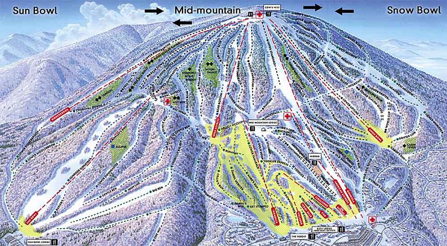 Stratton Mountain piste map