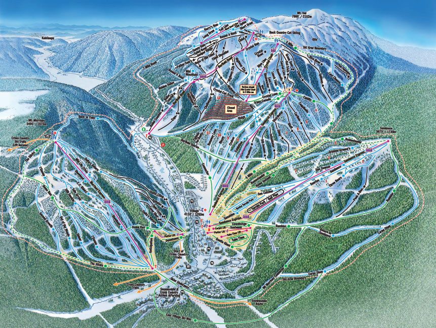 Sun Peaks piste map