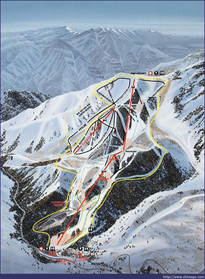 Sundance piste map