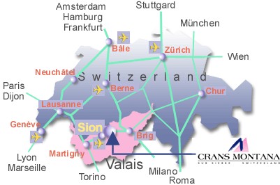 Maps of Crans Montana ski resort in Switzerland | SNO ®