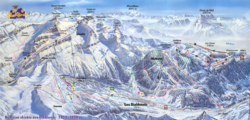 Les Diablerets piste map