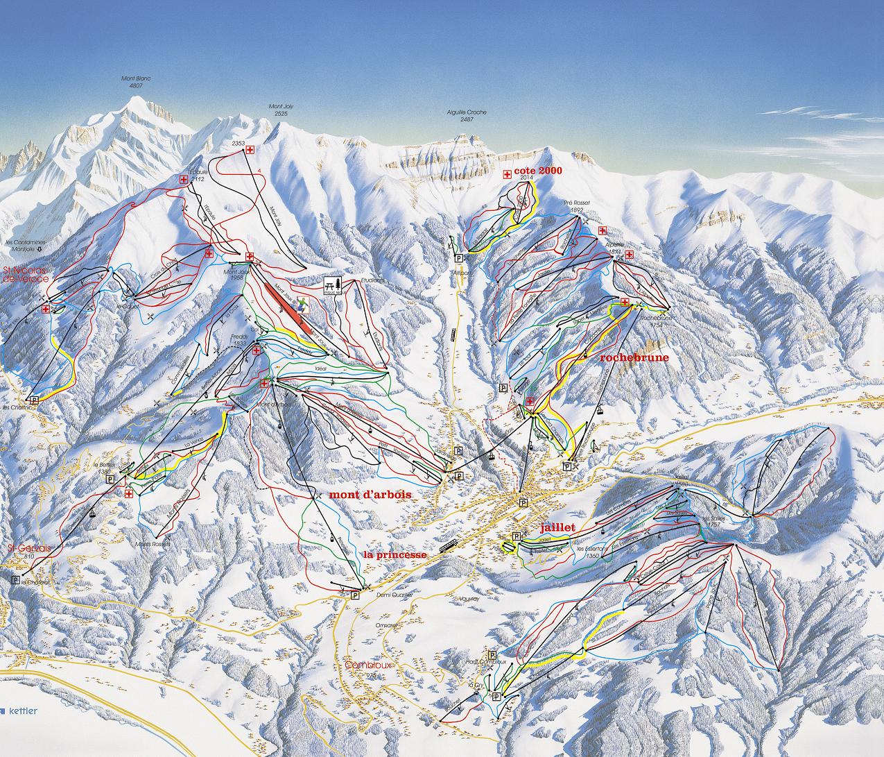 Megeve Piste Map