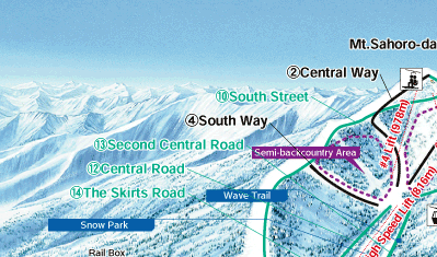 Sahoro piste map