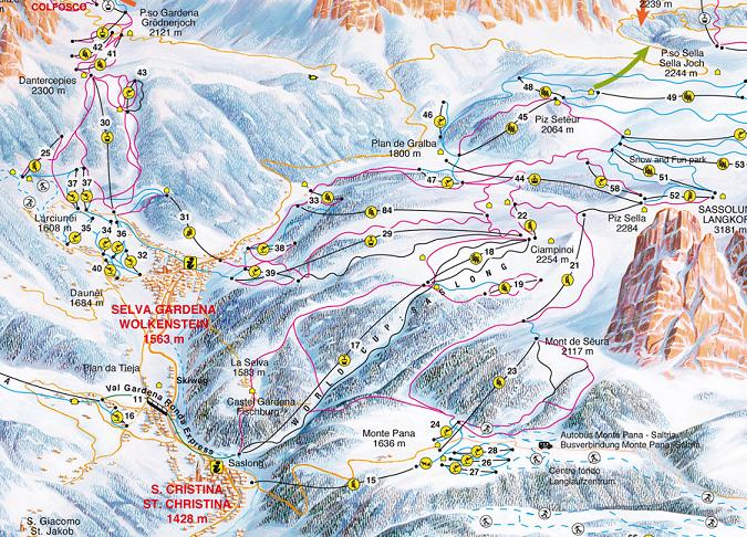 Montecampione Piste Map